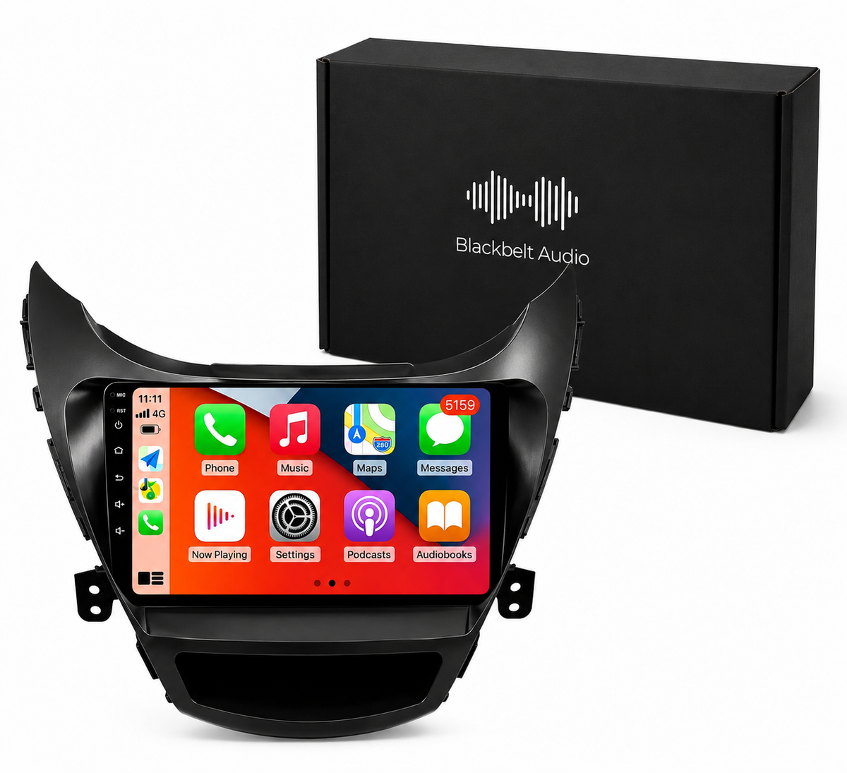 Hyundai Elantra 2011-2013 Android Radio | 4GB RAM | GPS + Wireless CarPlay | Blackbelt Audio SA