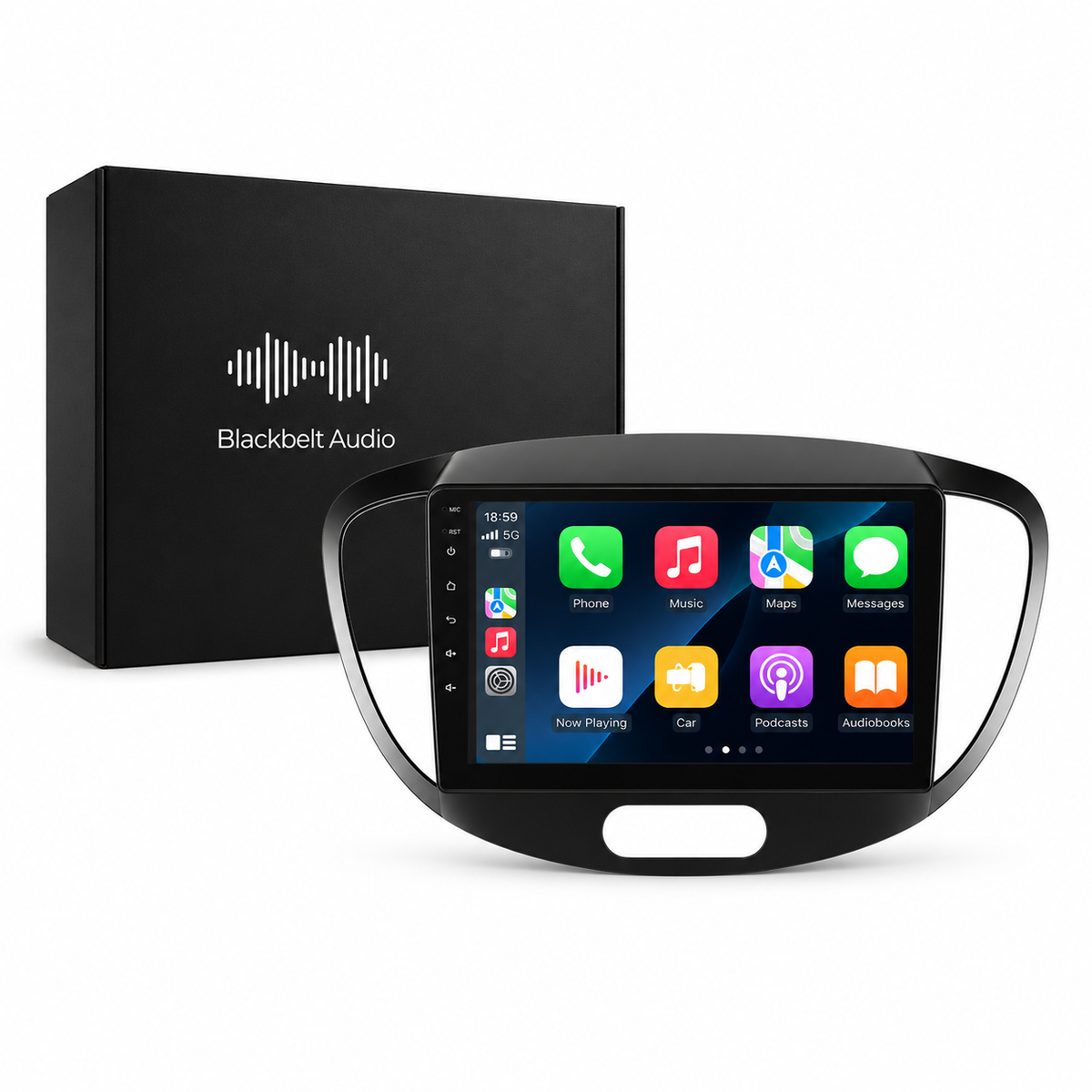 Hyundai i10 2008–2013 Android Radio | 4GB RAM | GPS + Wireless CarPlay | Blackbelt Audio SA