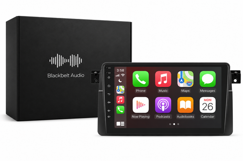 BMW E46 1999–2006 Android Radio | 4GB RAM | GPS + Wireless CarPlay | Blackbelt Audio SA