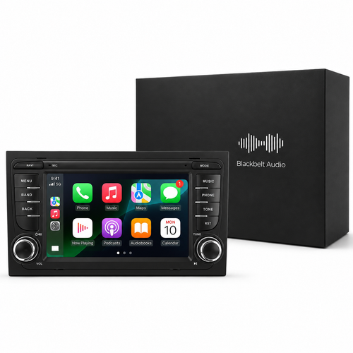 Audi A4 2002–2008 OEM Look | Android Radio | Physical Buttons | CarPlay | Blackbelt Audio SA
