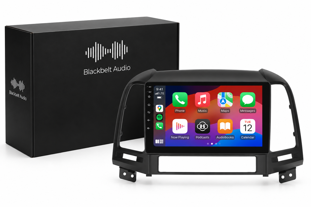 Hyundai Santa Fe 2006-2012 9" Android Radio 2GB/64GB | Wireless CarPlay + Free Reverse Camera