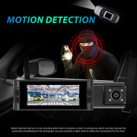 3.16” Dual Lens DVR Dash Cam | 1080P Front + Cabin Camera | WiFi + App | L5908