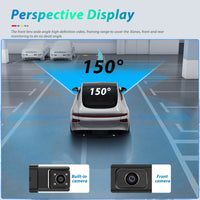 3.16” Dual Lens DVR Dash Cam | 1080P Front + Cabin Camera | WiFi + App | L5908