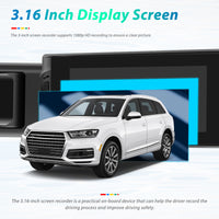 3.16” Dual Lens DVR Dash Cam | 1080P Front + Cabin Camera | WiFi + App | L5908