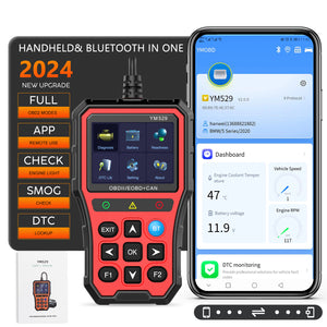 Wireless OBD2 Auto Diagnostic Scanner with Battery Monitoring