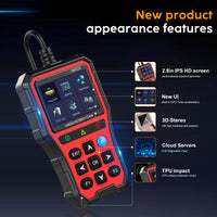 Wireless OBD2 Auto Diagnostic Scanner with Battery Monitoring