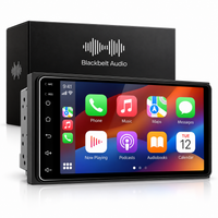 Toyota 7-inch 4GB Android car radio with CarPlay interface and Blackbelt Audio branded box